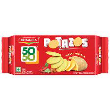 BRITANNIA 50 50  POTATO MASTI MASALA 29G